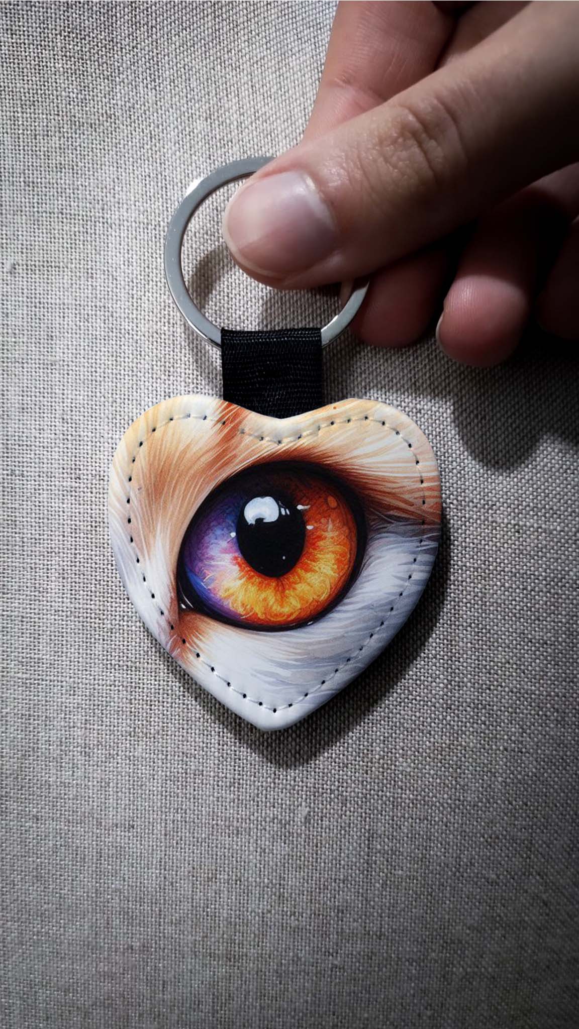 Porta-Chaves Coração Personalizável dos Dois Lados - Lidancheff